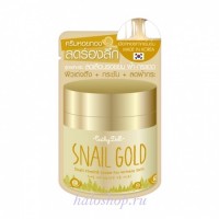 Антивозрастной крем для лица с золотом и муцином улитки Cathy Doll Snail Gold snail firming cream for wrinkle skin, 7 гр