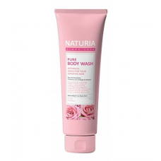 Гель для душа с ароматом розовой воды, смешанной с лепестками жасмина и розмарином Evas Naturia Pure Body Wash, 100 мл