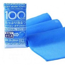 Мочалка для тела жесткая, синяя 28Х100см, Yokozuna