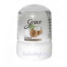 Дезодорант-кристалл Кокосовый Novolife Grace Deodorant Coconut, 40 гр