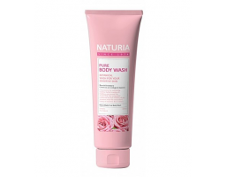 Гель для душа с ароматом розовой воды, смешанной с лепестками жасмина и розмарином Evas Naturia Pure Body Wash, 100 мл